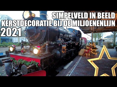 Kerstdecoratie bij de Miljoenenlijn 2021 - Simpelveld in Beeld