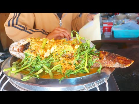 Delicious Grilled Fish, Chicken and More Food - Beautiful Amazon Resort Phnom Penh, Cambodia