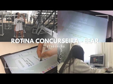 Rotina concurseira Militar - EEAr #4 - Studyvlog