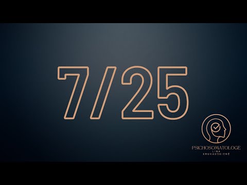 Numerologija. Gimimo diena - 7 / 25 (glaustai)