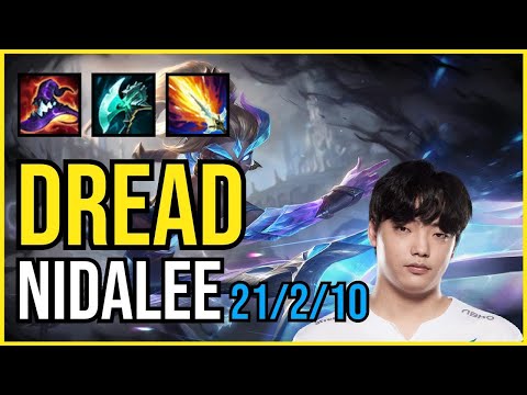 DREAD - NIDALEE vs. GRAVES Jungle | KR CHALLENGER | PATCH 10.25