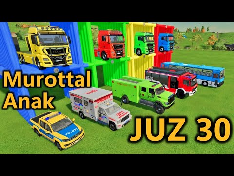 MUROTAL METODE UMMI JUZ 30 FULL ANIMASI KARTUN MOBIL, PEMADAM KEBAKARAN, EXCAVATOR, AMBULANCE - FS22