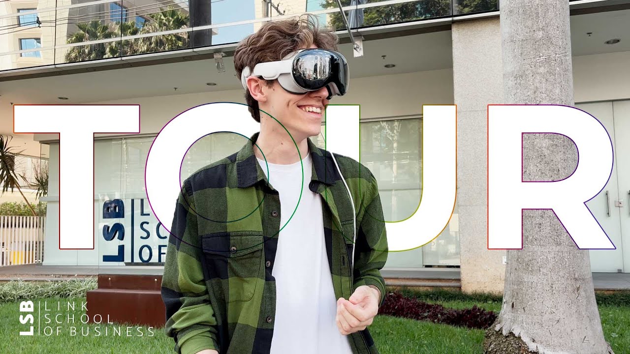 Tour da Link School of Business com Apple Vision Pro