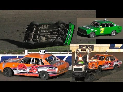 Junior B Sedans King of the Skids Heat 1 Laang Speedway 13-5-2017