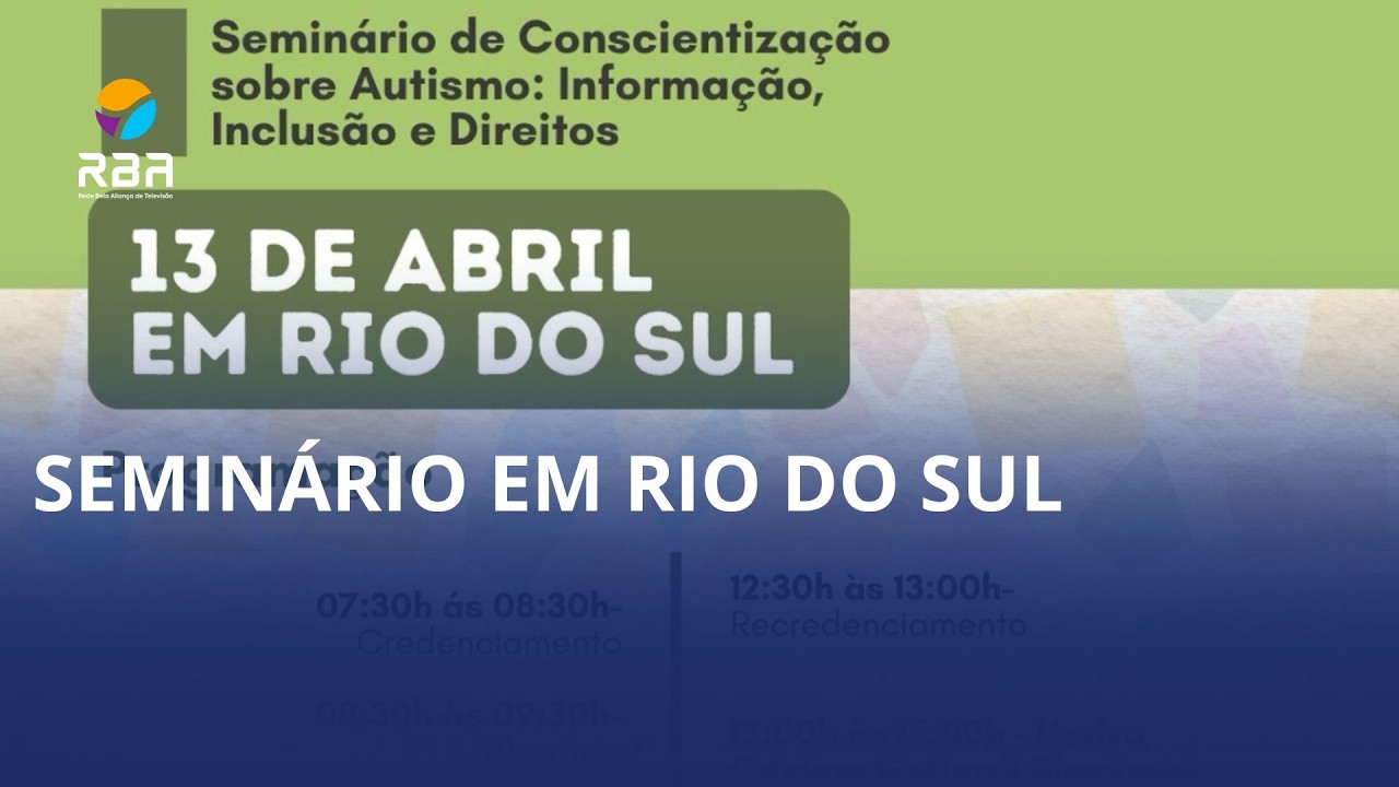 Seminário sobre autismo será realizado em Rio do Sul