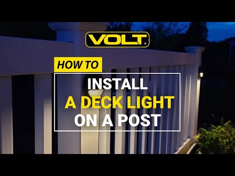 How to Install Deck Lights on a Post - Landscape Lighting Installation Tips