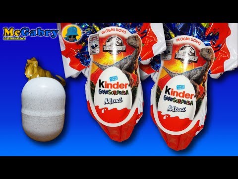 UOVO DI PASQUA KINDER JURASSIC WORLD UNBOXING-EASTER EGG SURPRISE