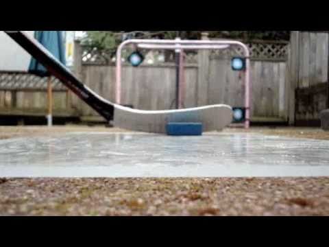 Shots with a Easton EQ50 hockey stick