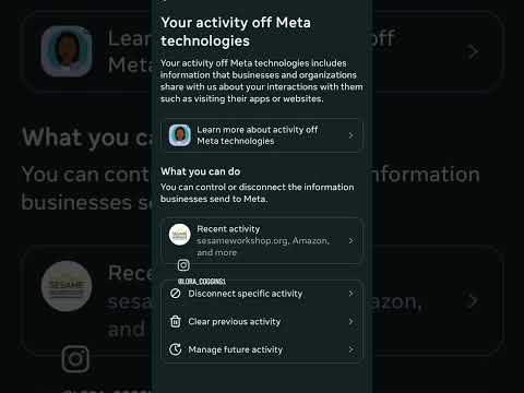 Off-Meta Activities #psa #meta #instagram #dataprivacy