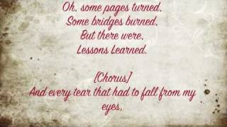 Lessons Learned by Carrie Underwood with Lyrics