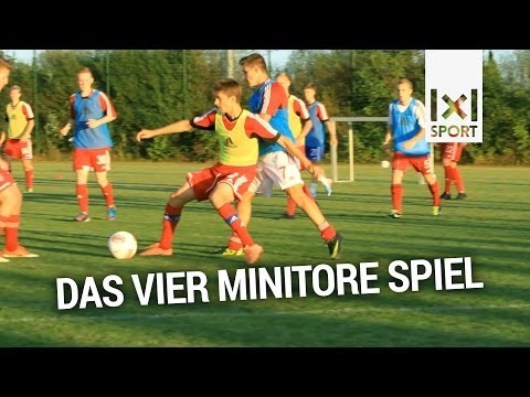 Die effektivste Fußballübung für alle Altersklassen: Das Vier Minitore Spiel