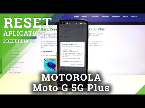 How to Reset App Preferences in Motorola Moto G 5G Plus- Delete App Customizations