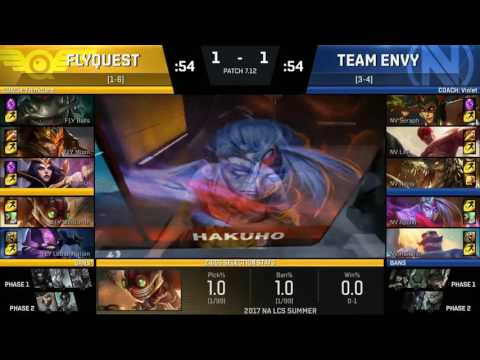 [26.06.2017] FLY vs NV Highlights | NA LCS Summer 2017 | FlyQuest vs EnvyUs