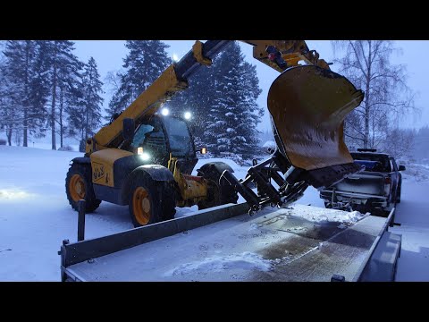Kurottajaan uusi lumiaura | Got myself a new snowplow