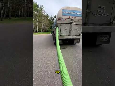 He Filled The Pool With This Water Truck 😲