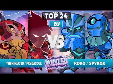 TheNinja729 & FryDasOle vs. Koko & Spyrox - Elimination Top 24 - Brawlhalla Winter Championship 2023