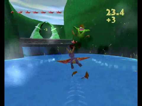 Spyro The Dragon VideoWalkthrough Part 23 : Wild Flight/Vol Sauvage