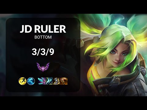 JD Ruler Zeri vs Ezreal BOTTOM - KR  Patch 13.17