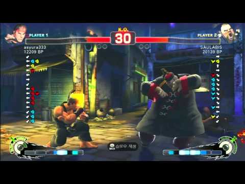 SSF4 Rank Match  asyura333 (RY)  vs  SAULABIS (RU)