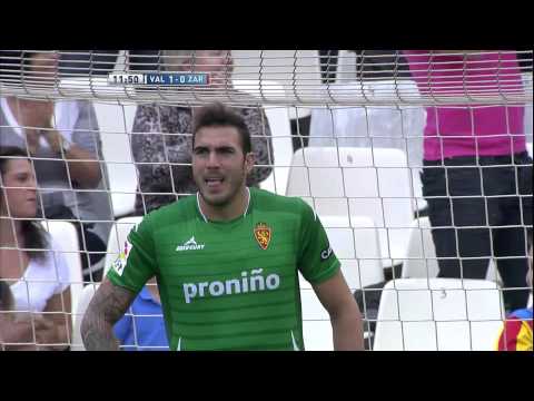 Gol de Feghouli (1-0) en el Valencia CF - Real Zaragoza Jornada 6