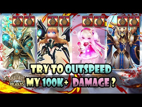 ALL ARE FASTER than the enemy !!! | Summoners War Pontos Brandia Katarina Qebehsenuef RTA Combo