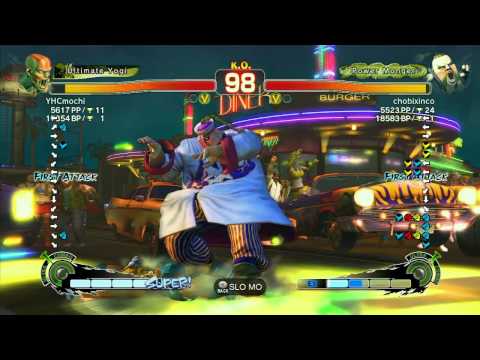SSF4 AE: YHCmochi (Dhalsim) vs chobixinco (Rufus) - Ranked Match (720p HD)