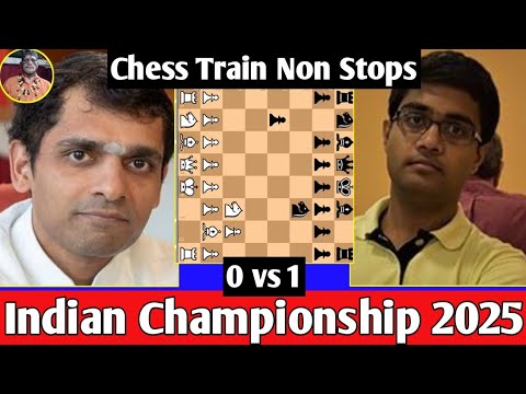 K Sasikiran vs P Iniyan || Indian Championship, 2025 #chess 