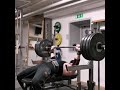 Dead bench press 150kg 13 reps after 20 reps on 125kg