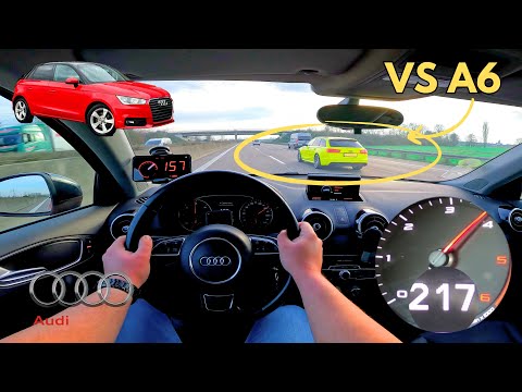 2018 AUDI A1 1.6 TDI 116 - TOP SPEED DRIVE ON GERMAN AUTOBAHN