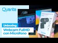 Unboxing y Tutorial de la Webcam 1080p con Micrófono incluido - QTWCM10 Quanta