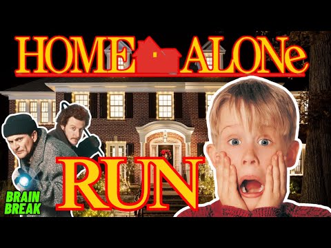 HOME ALONE HOUSE RUN | CHRISTMAS BRAIN BREAK FOR KIDS | JUMP, DUCK, DODGE | KIDS VIDEOS FOR KIDS