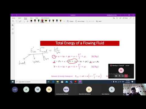 ENERGY ANALYSIS OF STEADY FLOW SYSTEMS