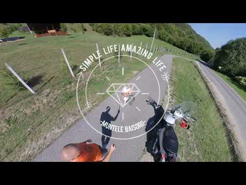 Drumul spre Baisoara,Muntele Baisorii, La Buscat pe moto,motoscuter Romania mountain road 4K