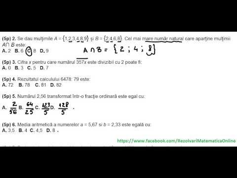 Clasa a VI-a - Test initial 1 (partea I)