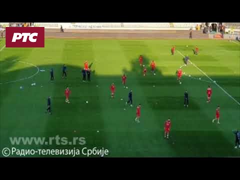 Finalno zagrevanje pred početak meča