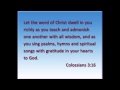 Colossians 3:16