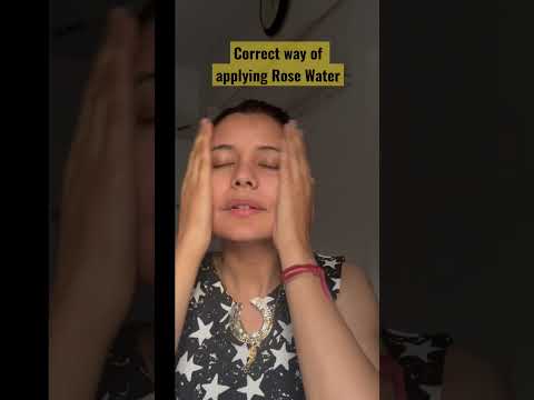 Correct Way of Applying Rose Water on Skin |#viral #beauty #skincare #shorts