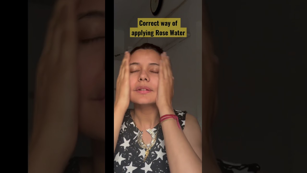 Correct Way of Applying Rose Water on Skin |#viral #beauty #skincare #shorts