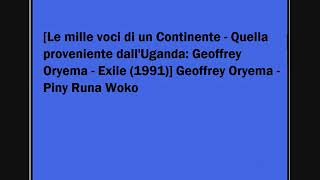 Geoffrey Oryema - Piny Runa Woko