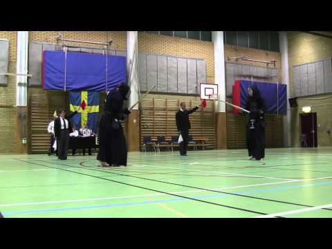 Kendo SM 2014, Men, Pool - J.Cedervall(Red) vs M.Larsson(White)