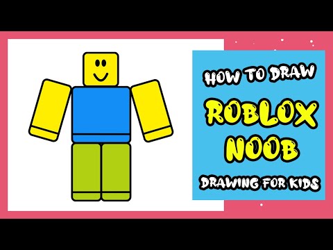 How to Draw a Roblox Noob Very Easy Tutorial | Roblox Drawing Easy