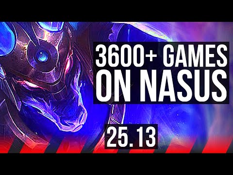 NASUS vs DARIUS (TOP) | 3600+ games, 9/2/6, Legendary | NA Master | 25.13