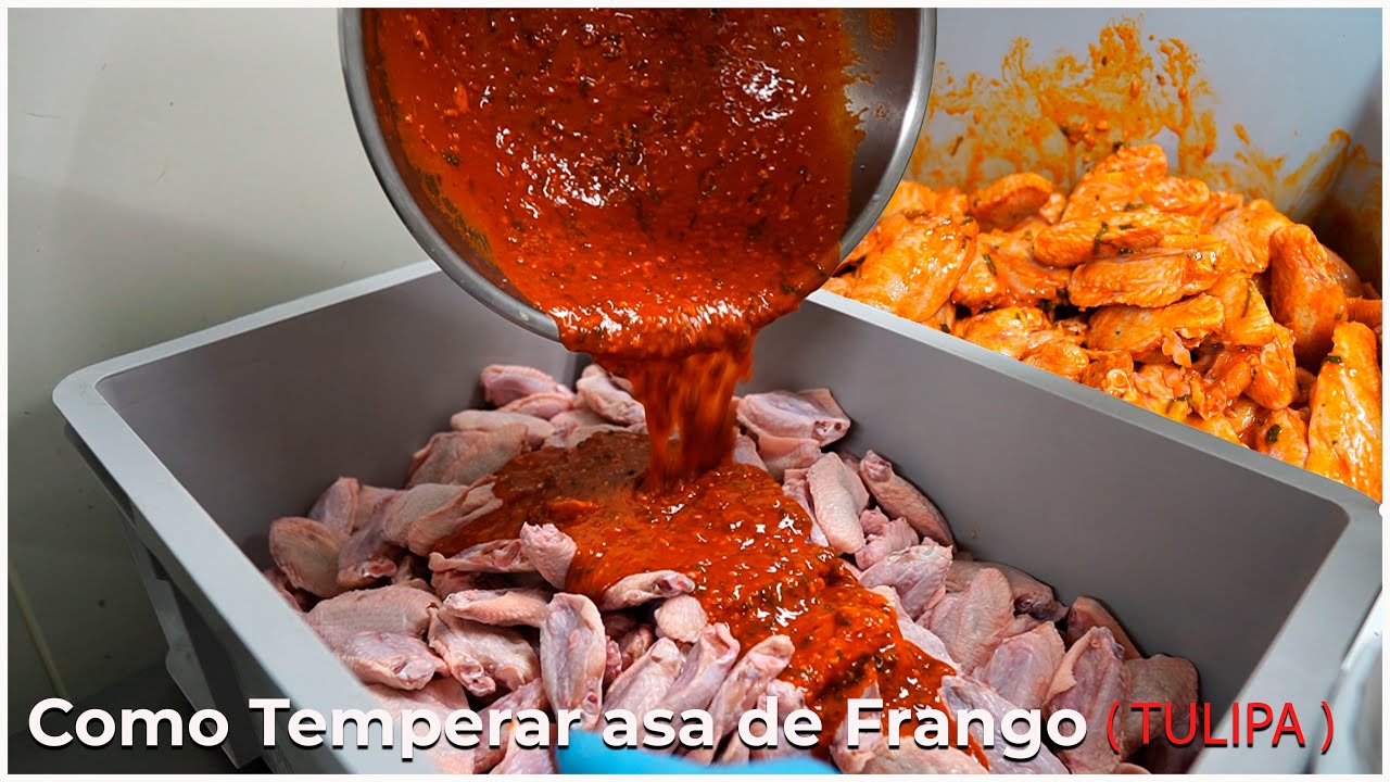 Como Temperar Asa de Frango ( TULIPA )  Serjão jp