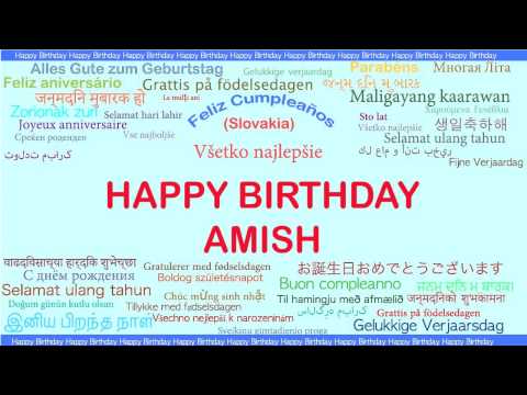 Amish   Languages Idiomas - Happy Birthday