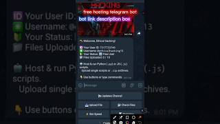 Free Telegram Bot Hosting