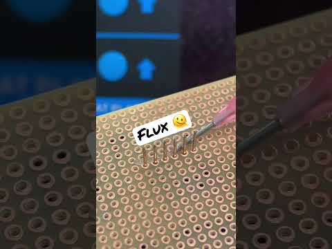 Remember To Use Flux When Soldering Header Pin onto a Prototype Board!