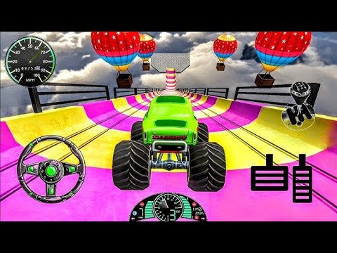 Monster Truck Mega Ramp Impossible Driver - 4x4 Ultimate Car Stunts GT Racing - Android GamePlay