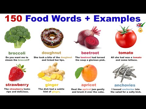 , title : 'Food Vocabulary - Learn 150 English Words with Pictures and Example Sentences'