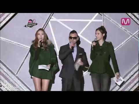 [111106] Nine Muses MC Erin & Lee Sem @M!Super Concert