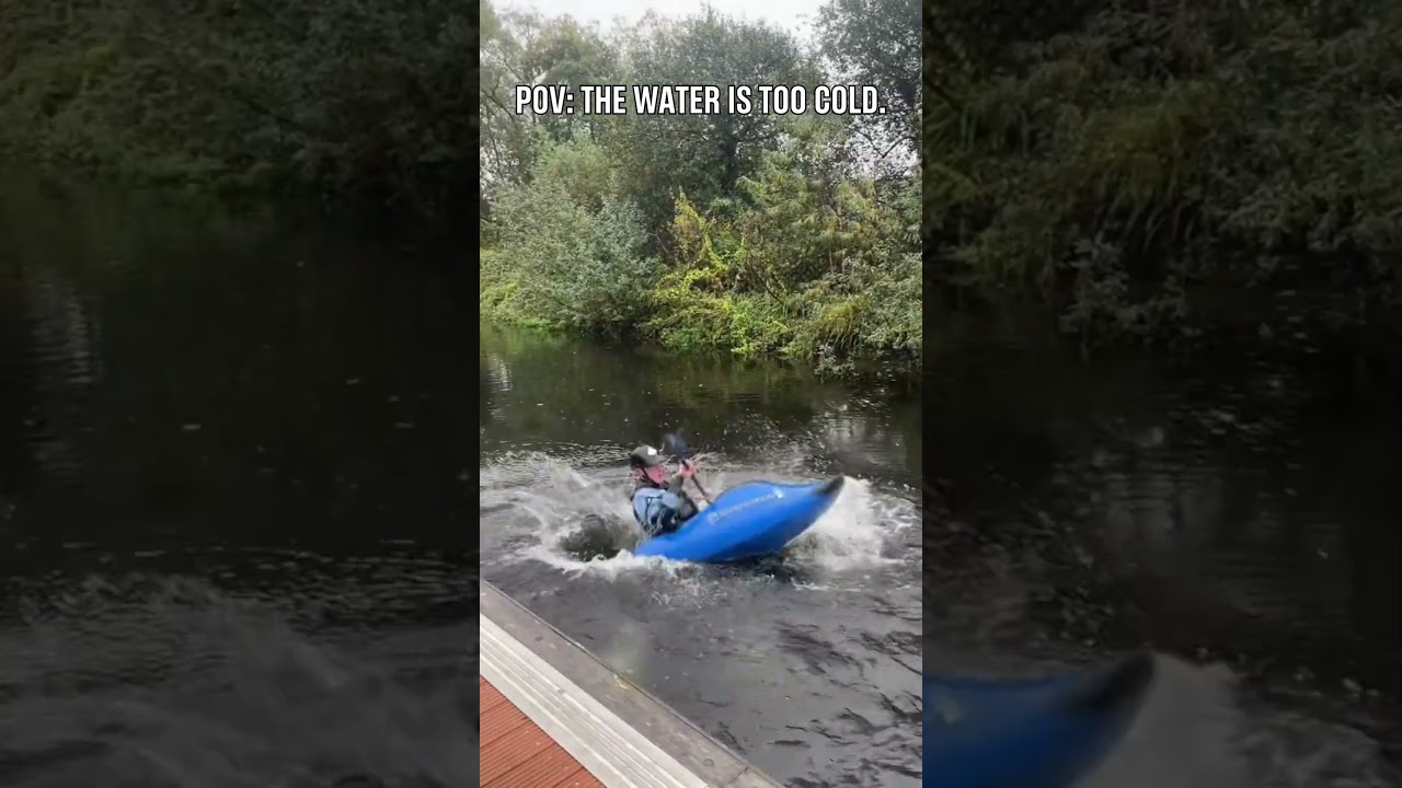 when you have to keep the summer focus in winter weather 🥺 📹: markkearneykayak